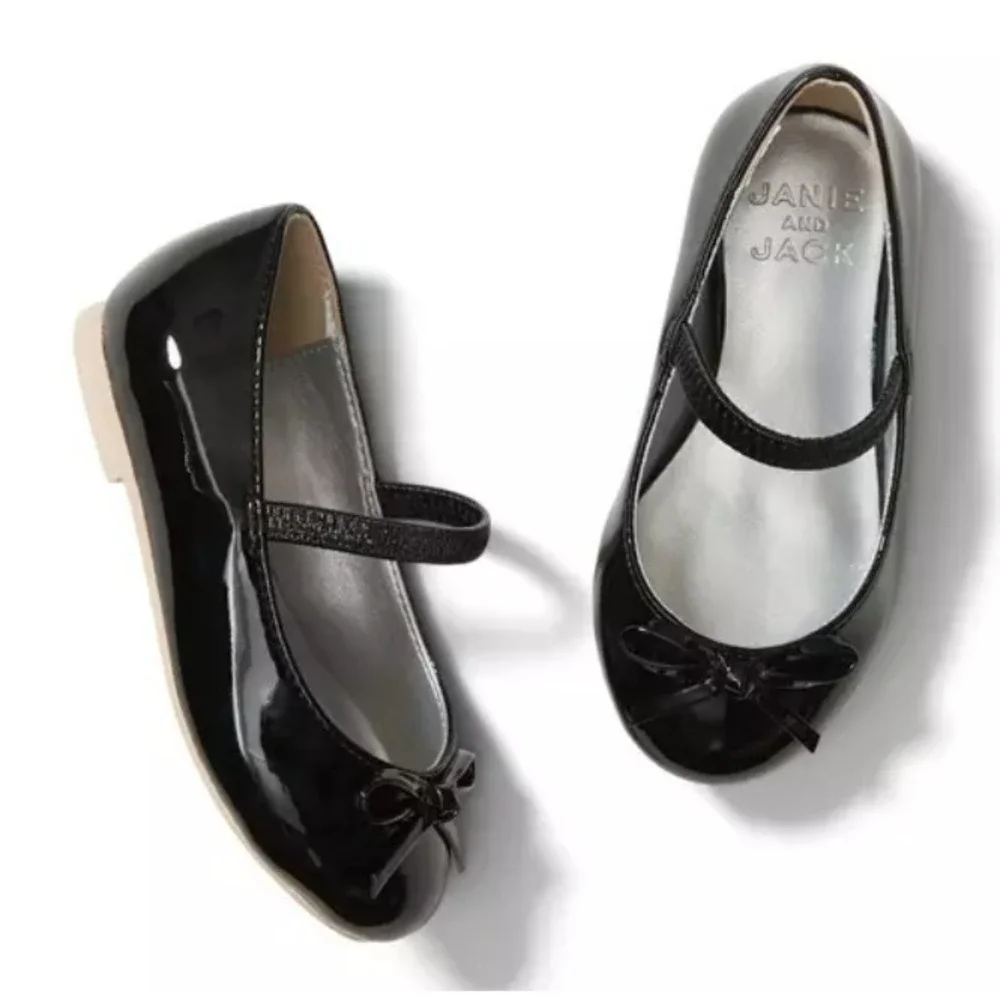 Janie and Jack Patent Bow Ballet Flat Size 8